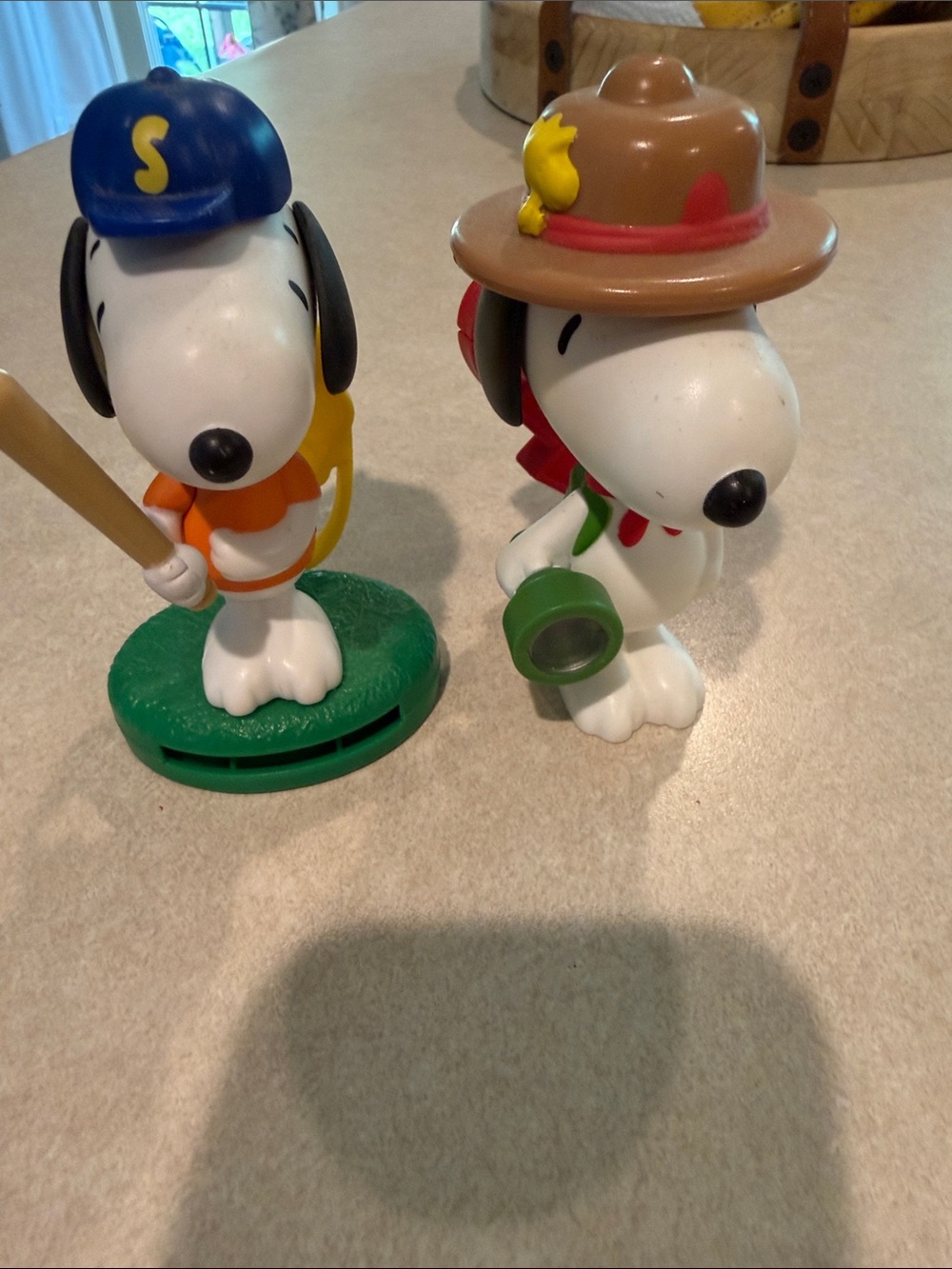 Peanuts Snoopy Kids Toy Figures - White with Blue & Brown Hats